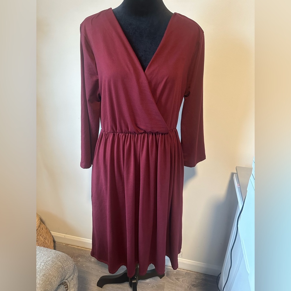 Zenana wrap style dress size xl